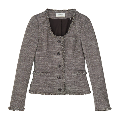 Rosa Jacket, Brown/Ecru