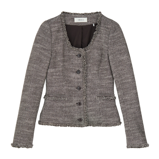 Rosa Jacket, Brown/Ecru