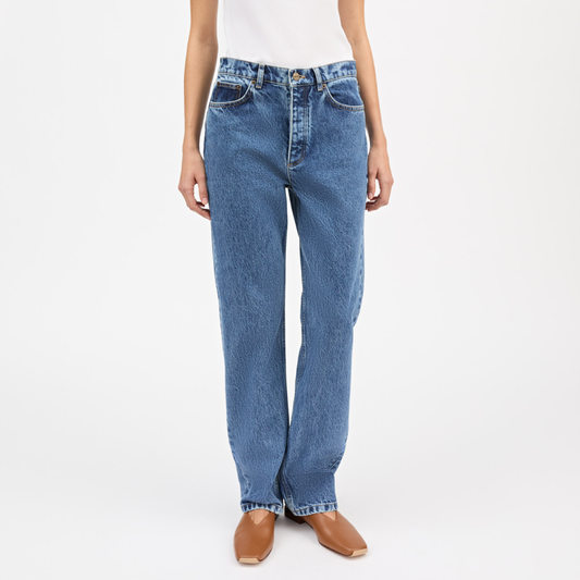 Sharon Straight Jeans, Slouchy Blue
