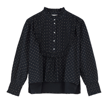 Elsie Skjorte, Alistair Print/Midnight/Beige