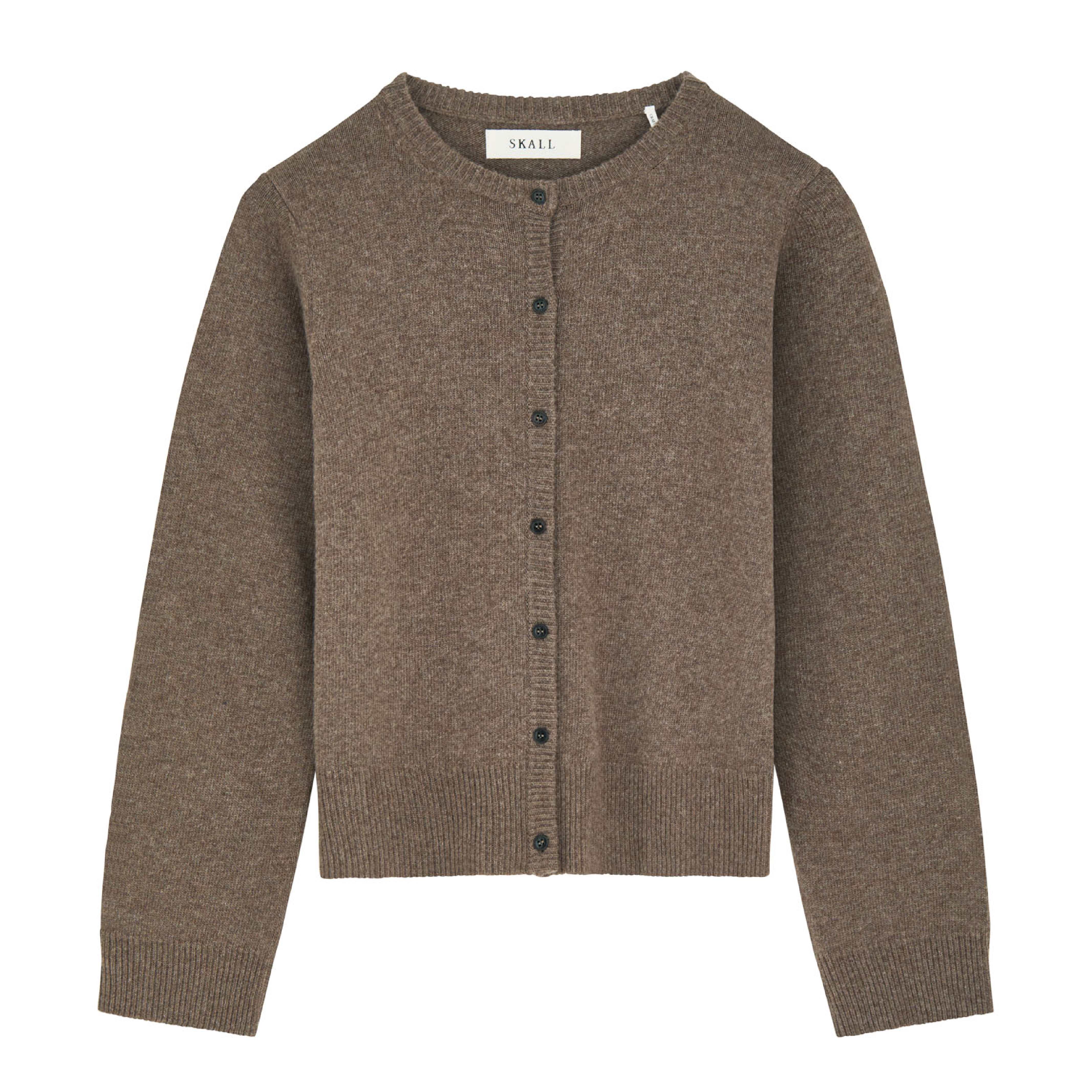 Senna Cardigan, Brown Mélange