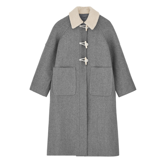 Bibi Duffle Coat, Grey Structure