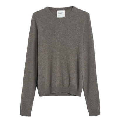 Women's Fitted 90's V-Neck, Truffle
