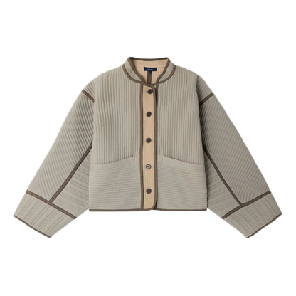 Patchouli Jakke, Vert D'Eau/Beige