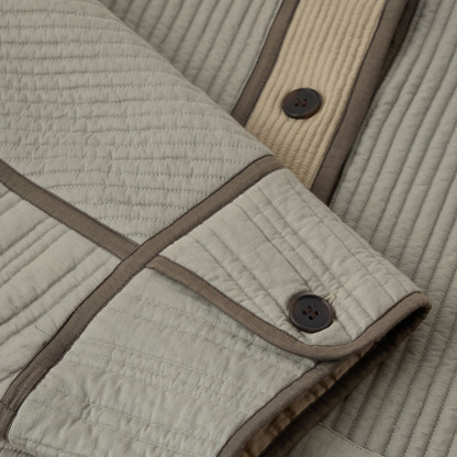 Patchouli Jakke, Vert D'Eau/Beige