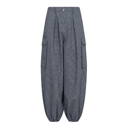 Stockholm 1 Bukser, Dark Navy Check