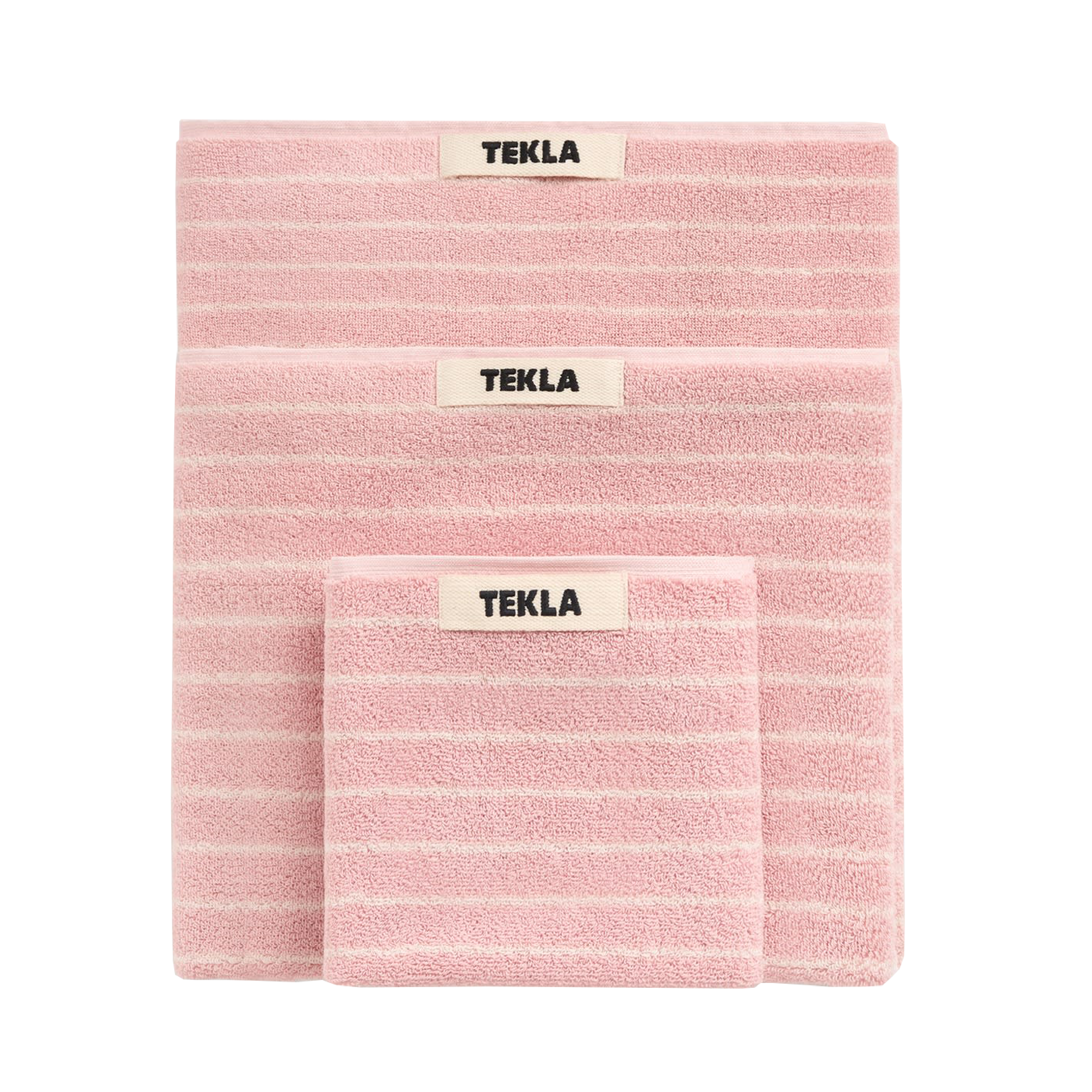 Terry Towel, Shaded Pink Stripes
