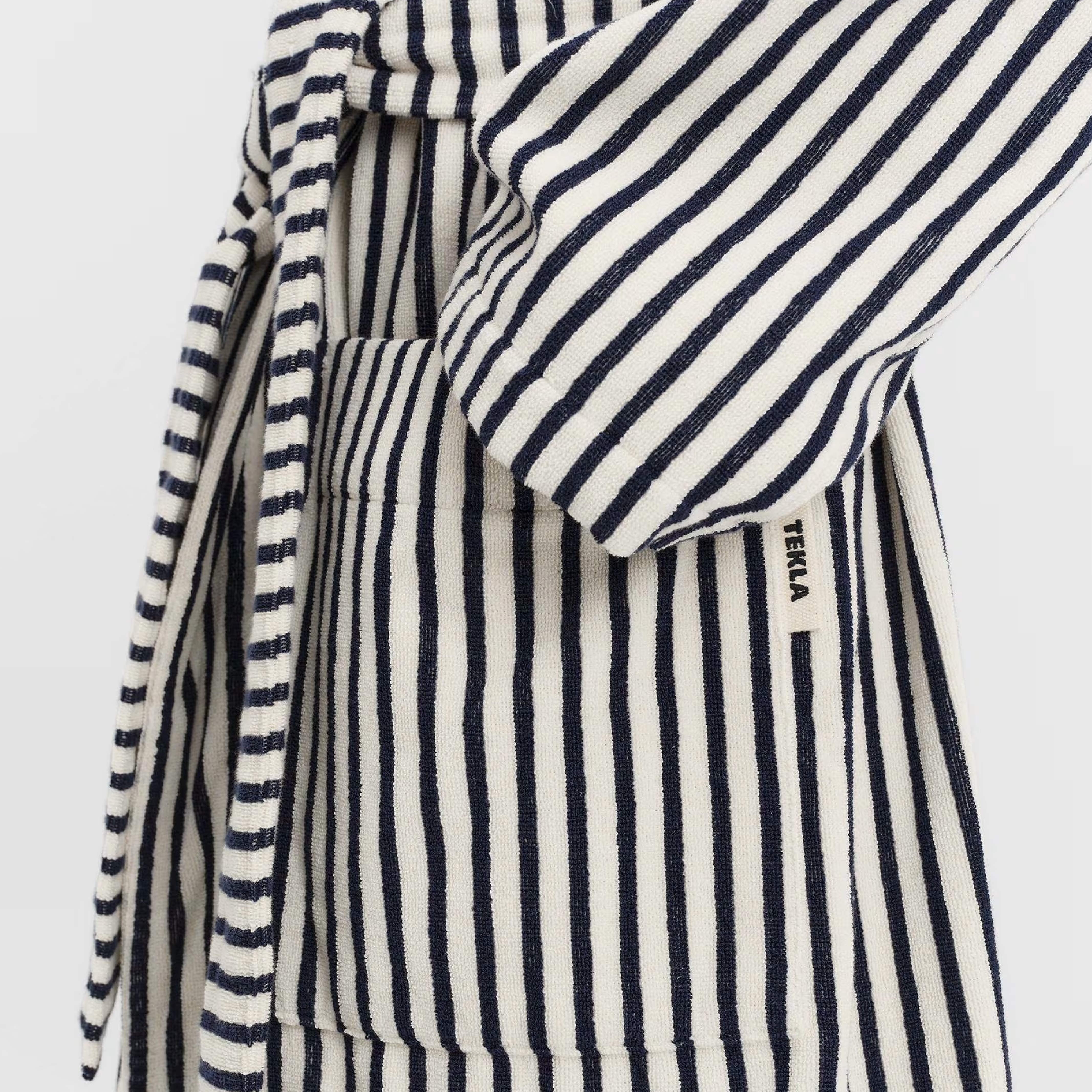 Hooded Bathrobe, Sailor Stripes