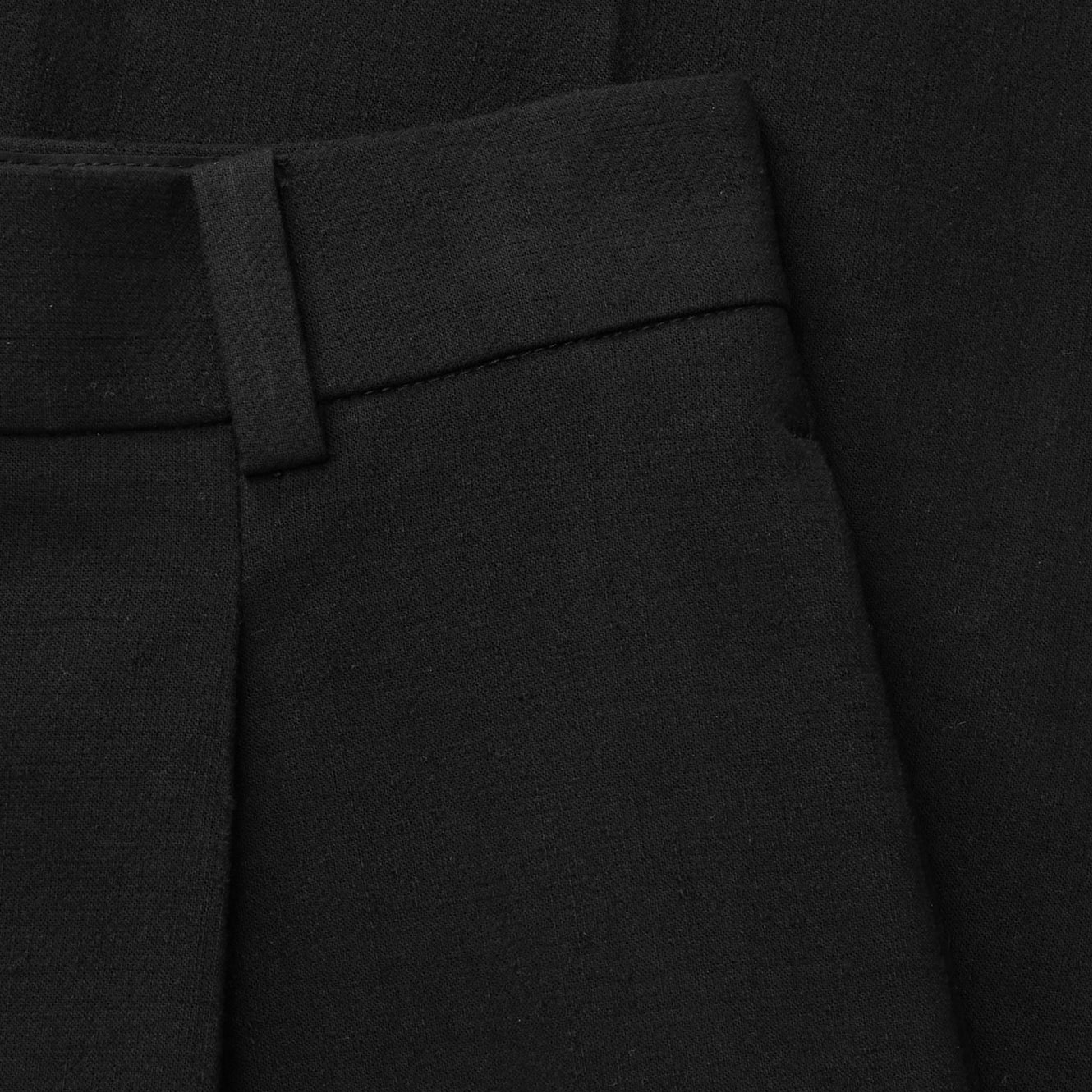 Thom Wool Trousers, Black