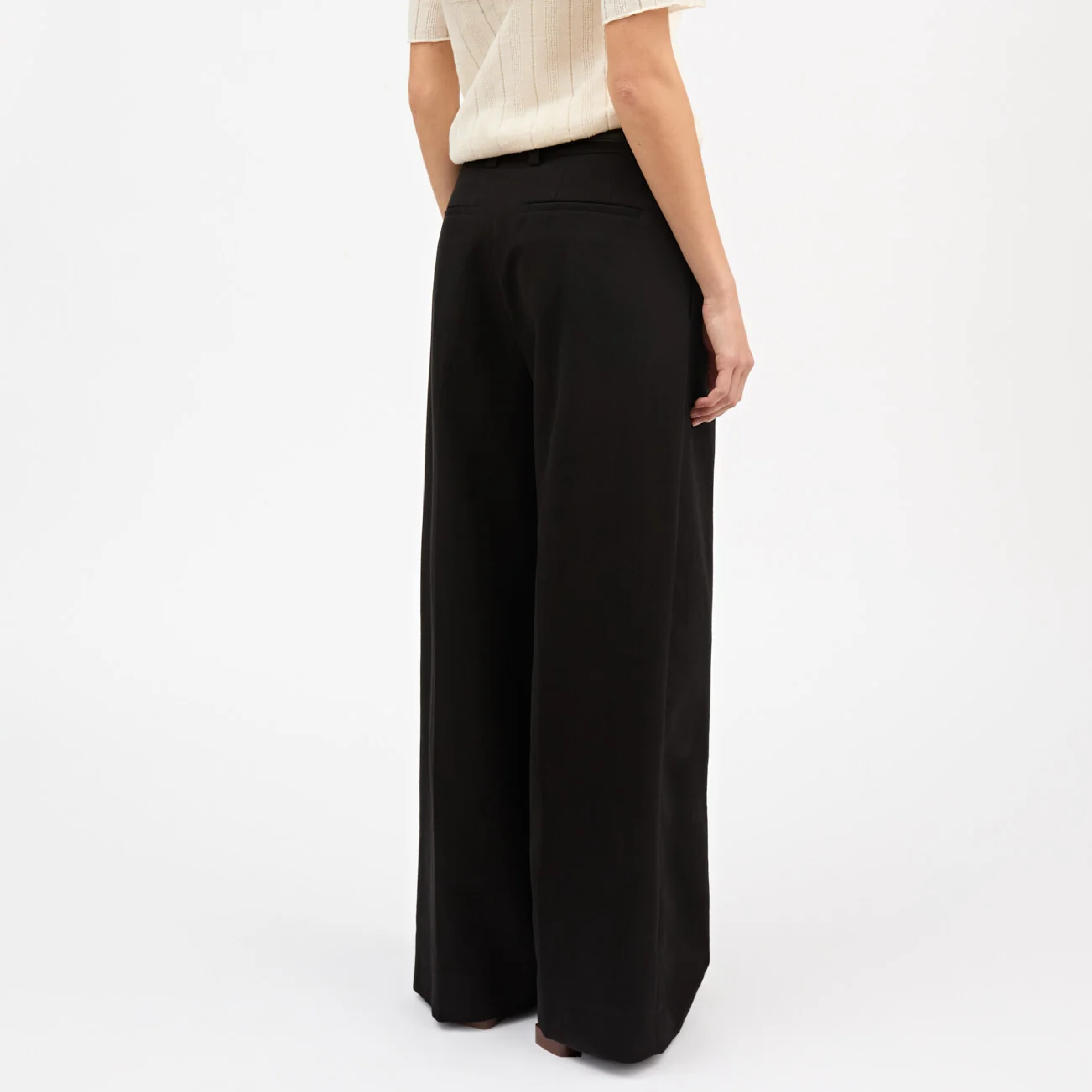 Thom Wool Trousers, Black