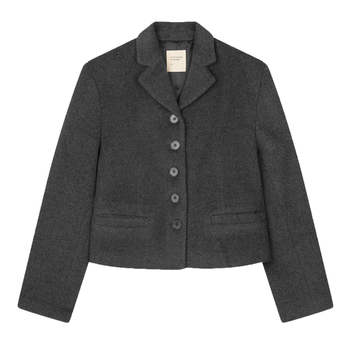 Women's Short Blazer, Heather Grey