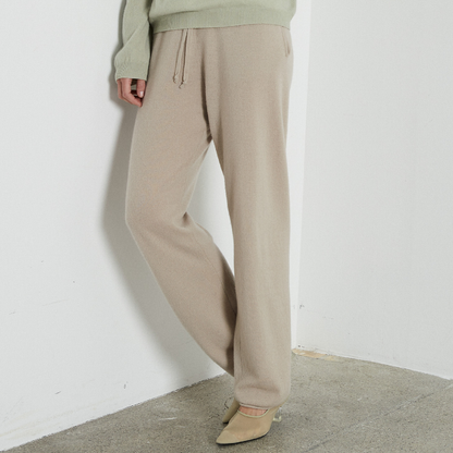 Womens Straight Cashmere Sweatpants, Trench