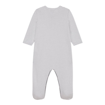Heldragt Med Fødder, Pinstriped Grey