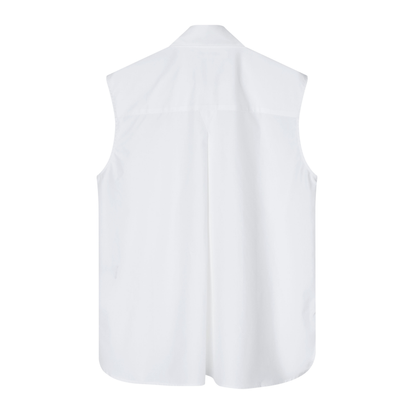 Tusse Poplin Skjorte, White