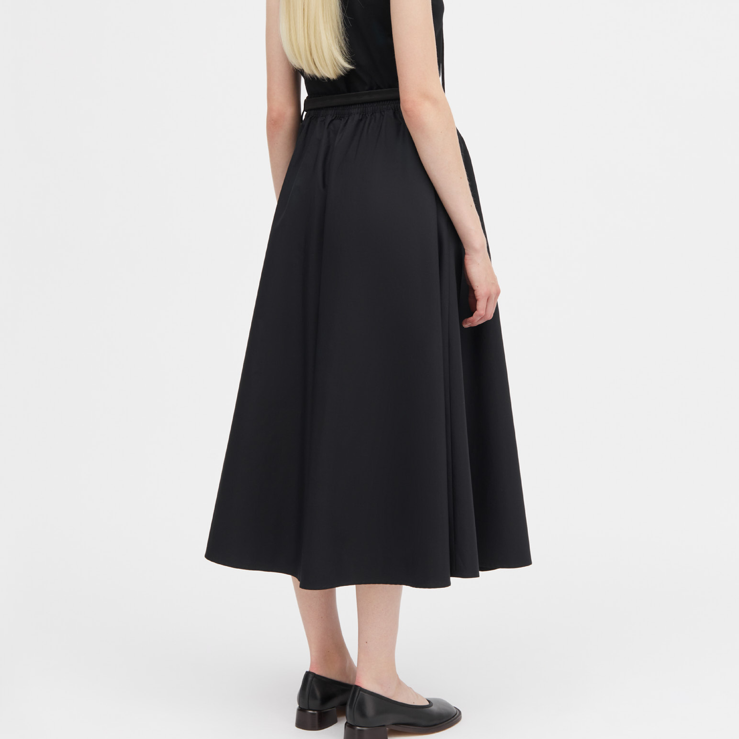 Novo Poplin Nederdel, Black