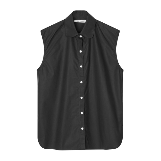 Tusse Poplin Skjorte, Black