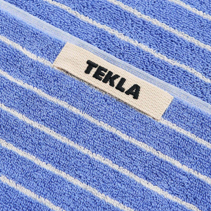 Terry Towel, Clear Blue Stripes