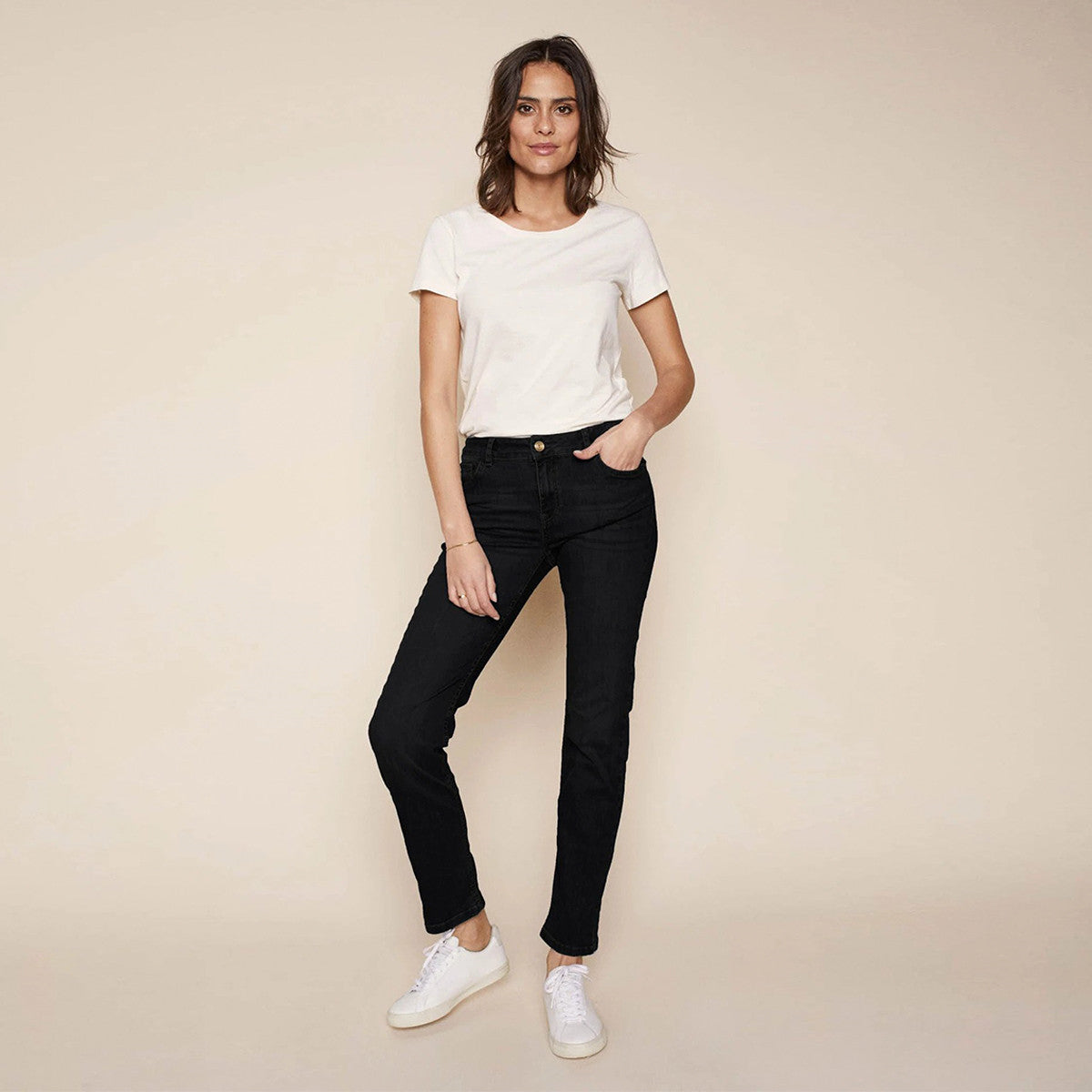 Regina Cover Jeans, Sort