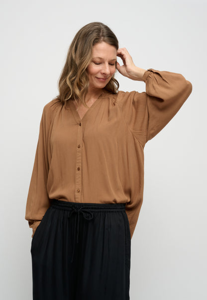 Harmony Shirt Crepe, Camel