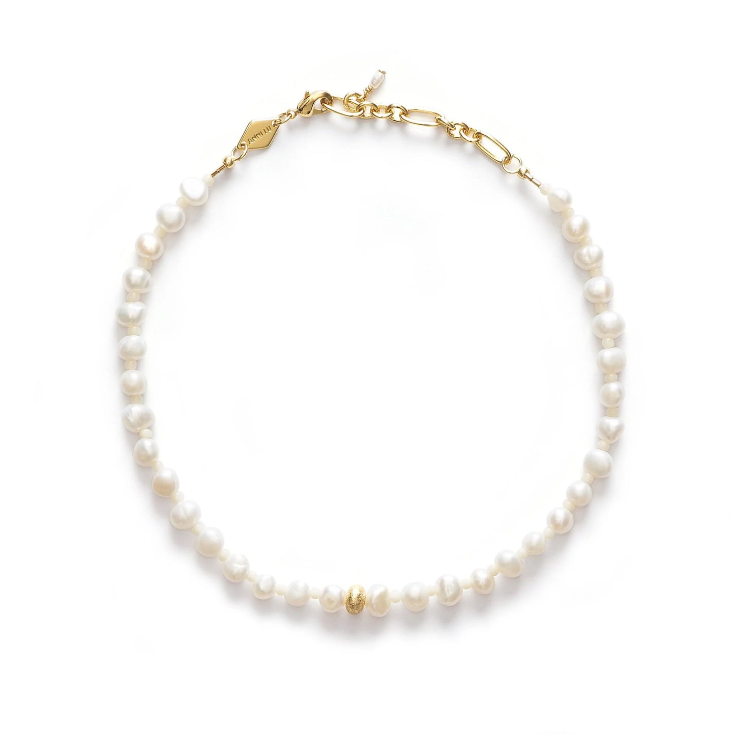 Stellar Pearly Anklet, Golden
