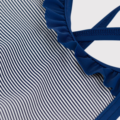 Swimsuit, Navy Stripe