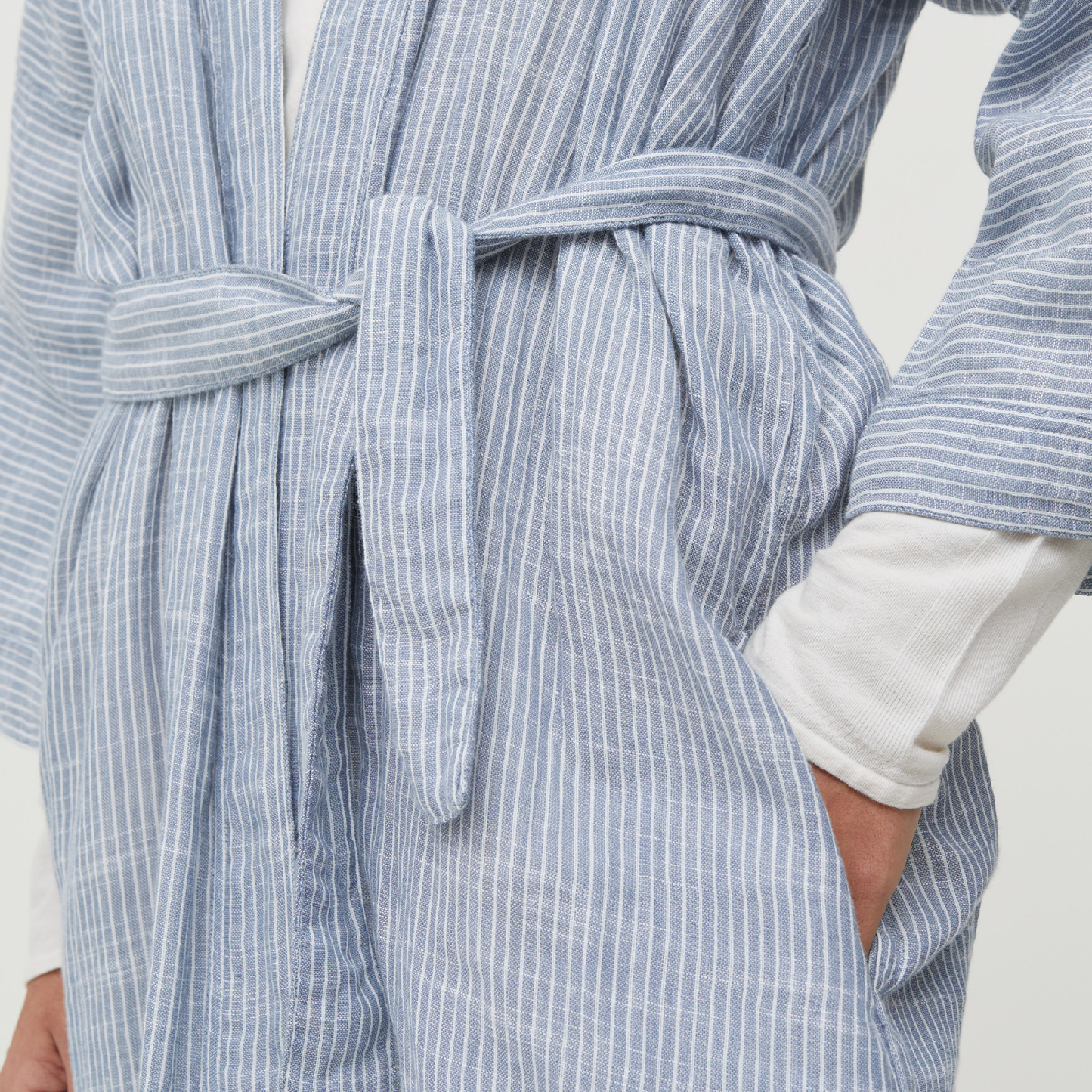 Bathrobe Striped, Indigo