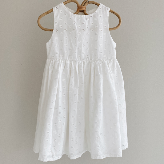 Chloe Dress, Natural White