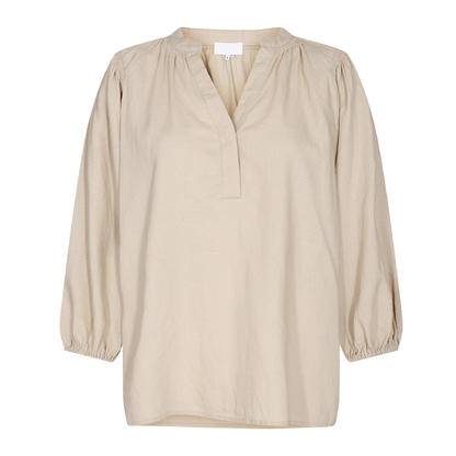 Naja Shirt in Linen, Sand