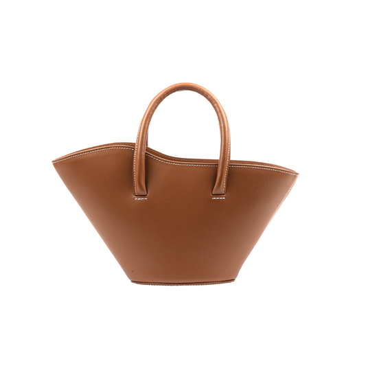 Open Tulip Tote Micro, Caramel