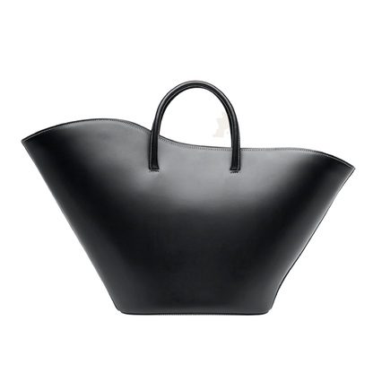 Open Tulip Tote Large, Black