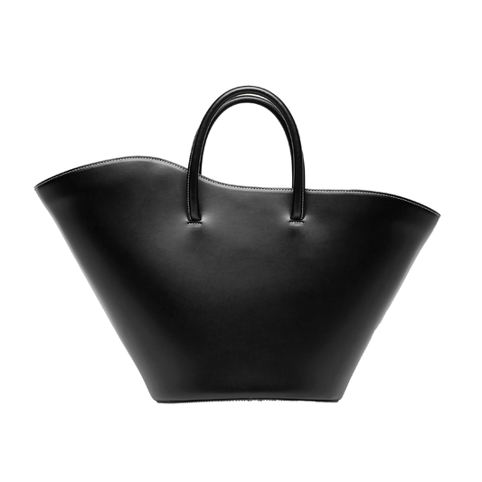 Open Tulip Tote Medium, Black