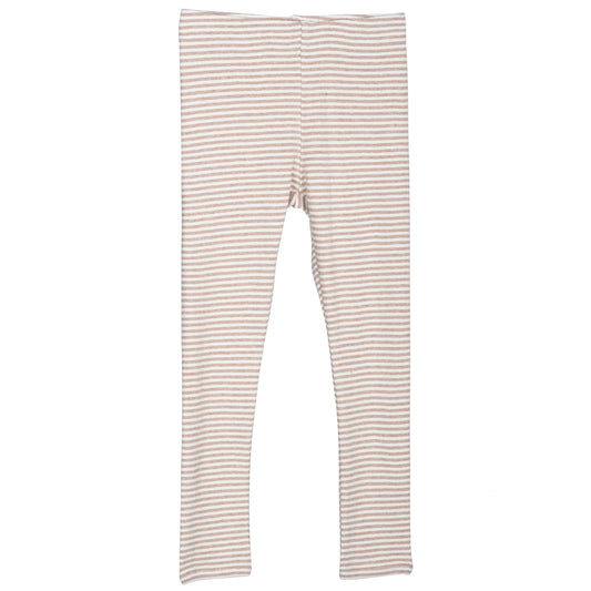 Stripe Leggings, Clay/Offwhite