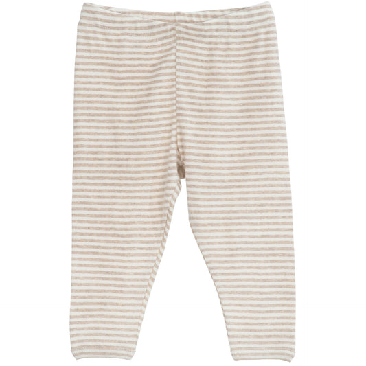 Baby Leggings Stripe, Oat/Offwhite