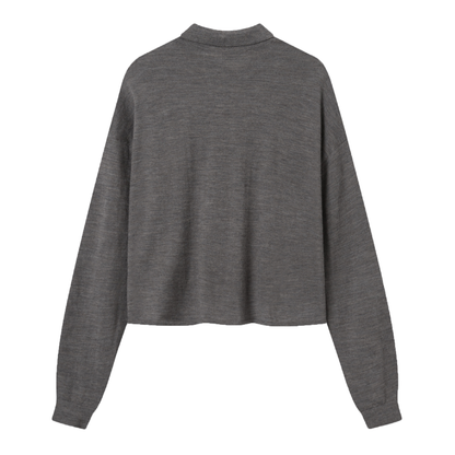 Kelvin Light Merino Polo, Bark