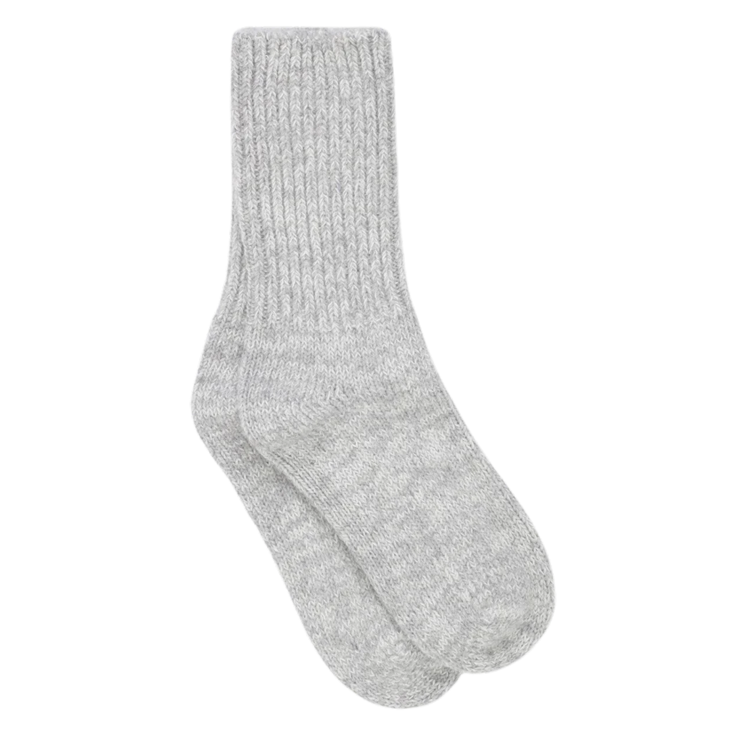 Boyfriend Socks, Light Grey Melange