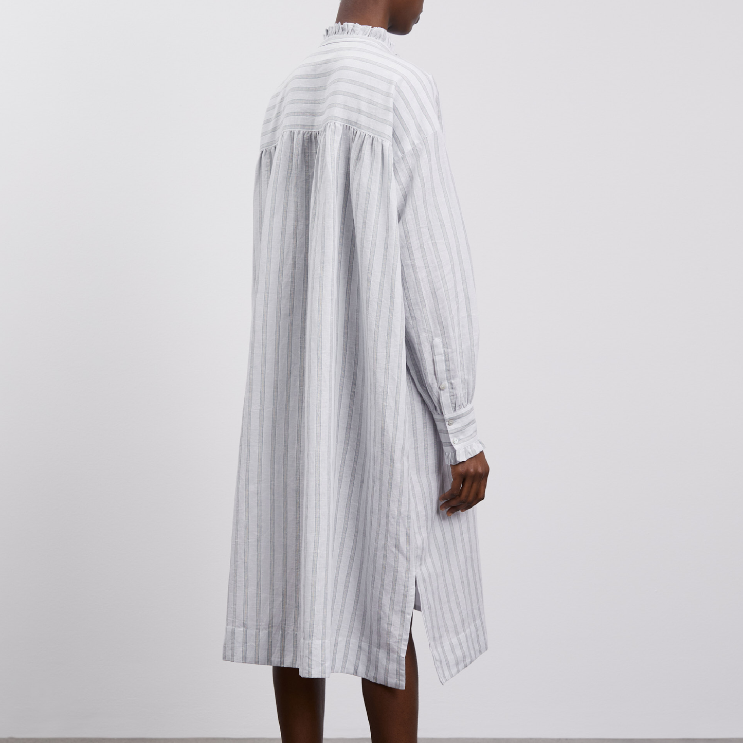 Florian Shirtdress, Light Blue Stripe