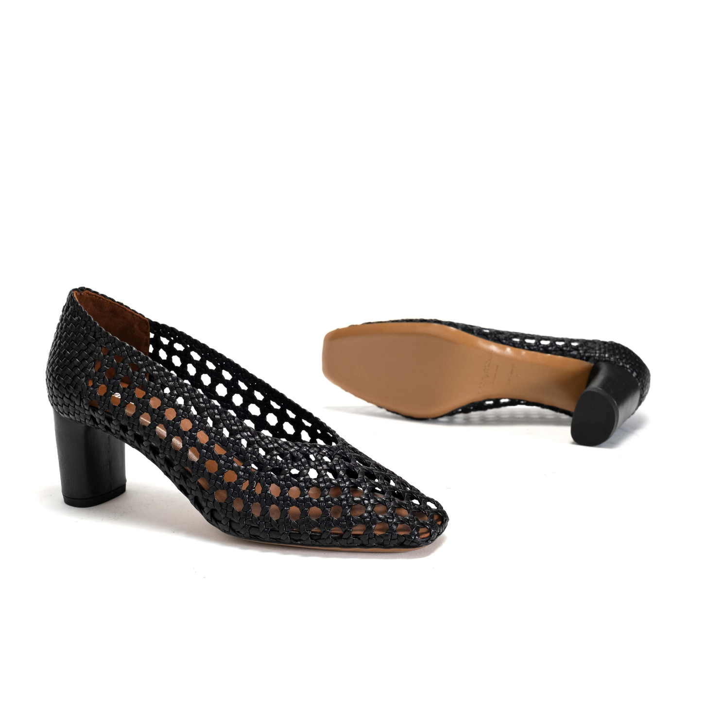 Sessi Hand-braided Stiletto, Black