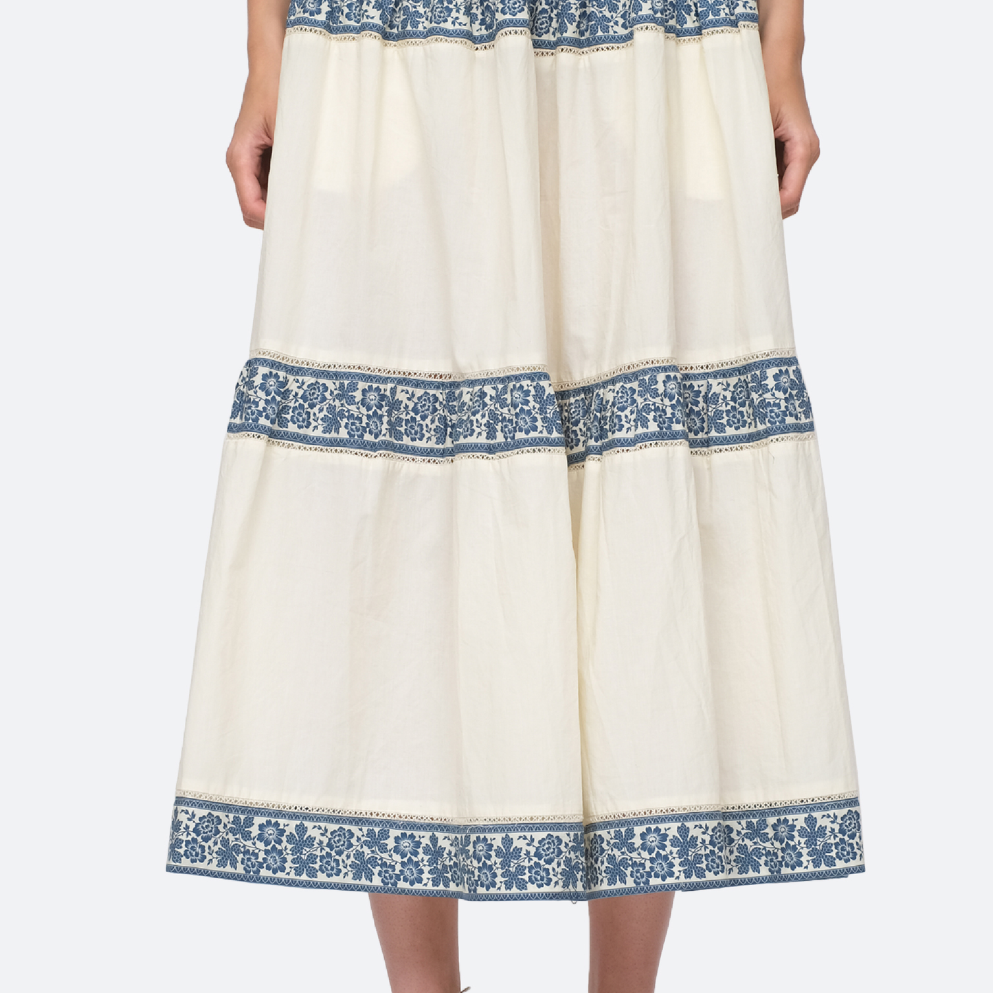 Arlo Print Skirt, Blue