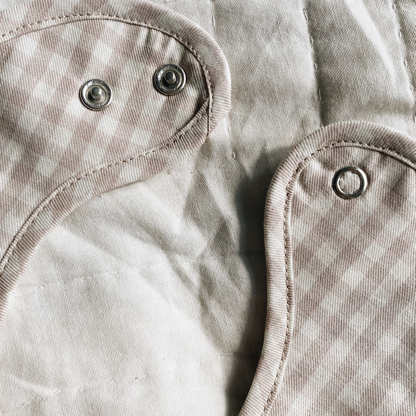 Bibi Bib, Blue/Beige Gingham (Sæt á 2)