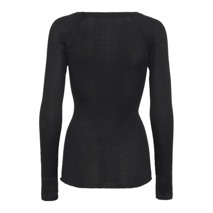 Silky Jade Blouse, Black