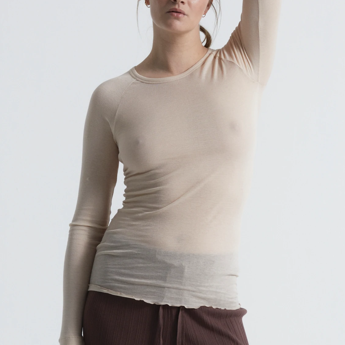 Elvira Blouse, Rosie Beige