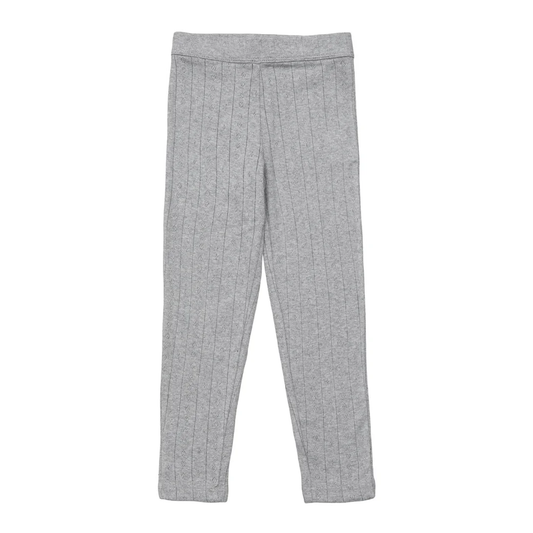 Edie Clam Leggings, Gray Melange 