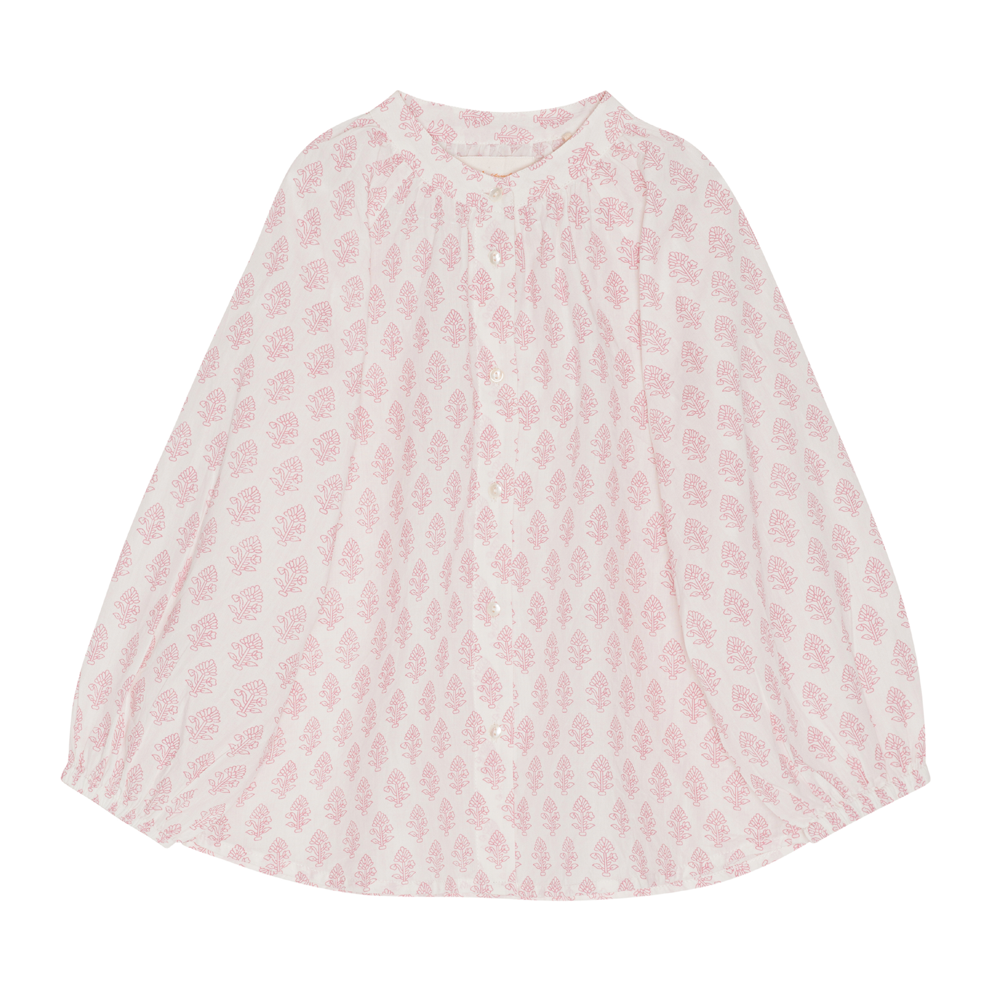 Olivia Skjorte, Sindhi Print/Soft pink