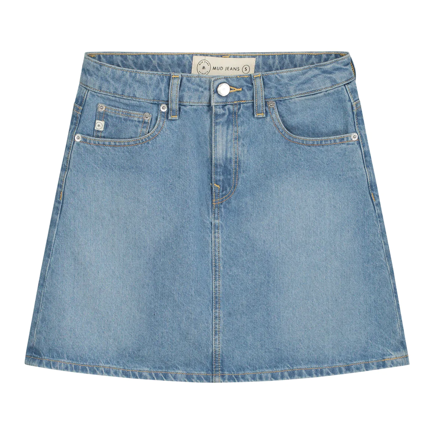 Sophie Denim Skirt, Light Blue