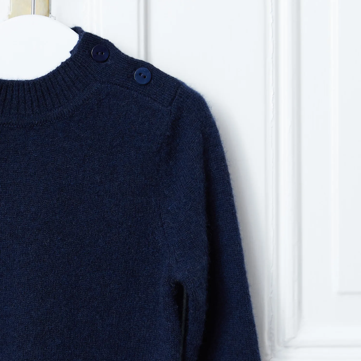 Baby Cashmere Crewneck, Navy Blue
