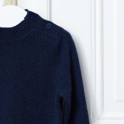 Baby Cashmere Crewneck, Navy Blue