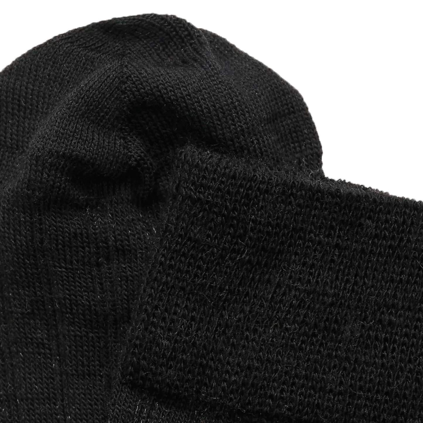 Cecilie Merino Ribbed Socks, Black