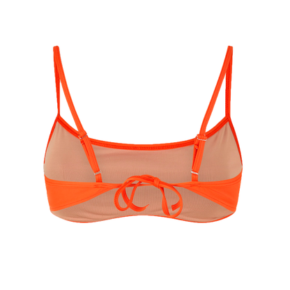 Leah Bikini top, Vermillion Orange