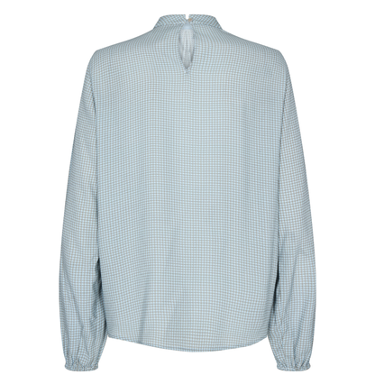 Fina Pepita Blouse, Gray Dawn