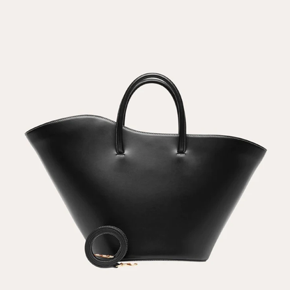 Open Tulip Tote Medium, Black